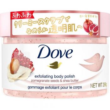 Dove Creamy Scrub Pomegranate & Shea Butter - 298g Exfoliating Body Soap
