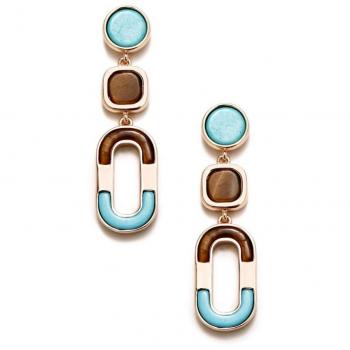 Pendientes y Collar Pertegaz Lúxor - Pendientes PER2711 metal bañado rosado con acabado e-coating y piedras a presión, Collar PER2709 metal bañado rosado con colgante