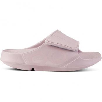 Oofos Unisex Adjustable Recovery Sandals - Ooahh Sport Flex - Pink Size 37