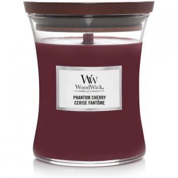WoodWick Phantom Cherry Scented Candle 275g with Wood Wick