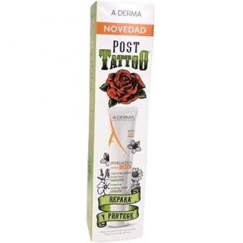 A-Derma Epitheliale Ah | Spf 50 | Crema Corporal Hidratante | Post Tattoo | Ideal Para La Cicatrización De Tatuajes, Operaciones Con Láser Y Tratamientos De Peeling | 40 Ml