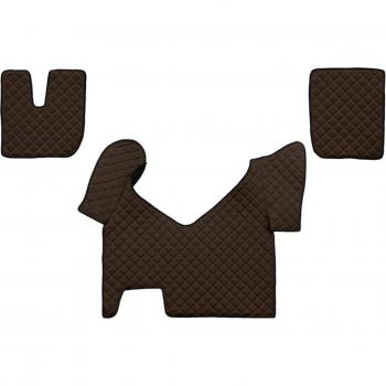 Alfombra moldeada F-CORE FL27 BROWN, alfombrillas de alta calidad, diseño moderno, material resistente y duradero, fácil de limpiar, antideslizante, adecuada para interiores