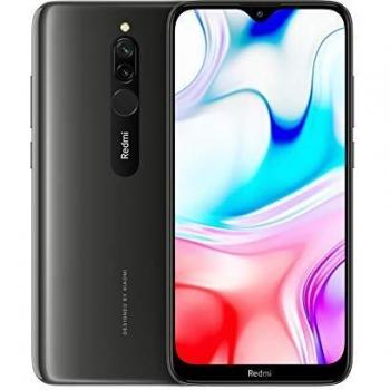 Xiaomi Redmi 8, Negro Ónix, Pantalla HD+ de 6.22, Procesador Snapdragon 439, Memoria RAM de 4GB y Almacenamiento Interno de 64GB, Cámara Dual de 12MP + 2MP con IA, Batería de 5000mAh con Tecnología Quick Charge 3.0 y Carga Rápida de 18W, Android
