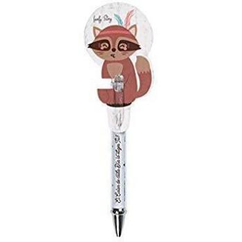 BOLIGRAFO DE PUNTA DE BOLA TINTA AZUL DE LA NUEVA COLECCION DE MAPACHE DISEÑO EXCLUSIVO