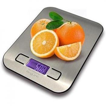 AngLink - Báscula de cocina digital con pantalla LCD para Cocina y Alimentos, 5 Kg / 1 g