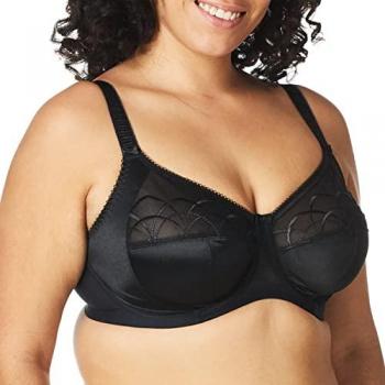 Elomi Cate Full Cup Wired Bra Black J 80 for Women