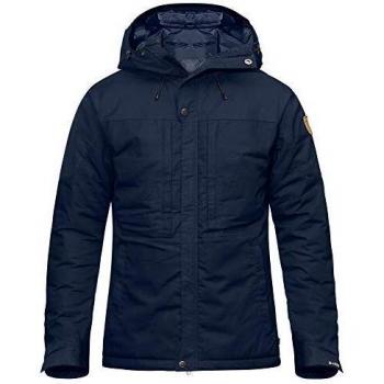 Chaqueta de abrigo Fjällräven Skogsö Padded Azul, talla S, impermeable, con aislamiento térmico, capucha ajustable, múltiples bolsillos y diseño resistente