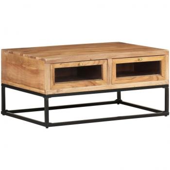 vidaXL Coffee Table 90x60x40 cm Solid Acacia Wood
