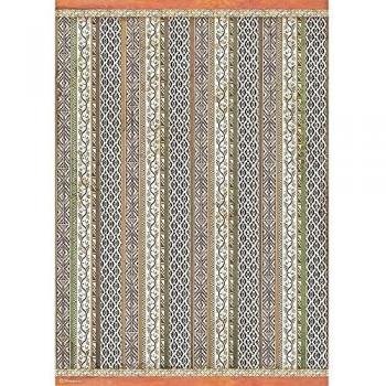 Stamperia International Stamperia-Arroz Paper-Amazonia Tribal Texture, multicolor, A3