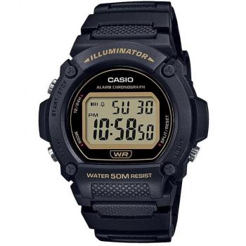 Casio Collection Men's Digital Watch W-219H-1A2VEF with Black Strap and LCD Display