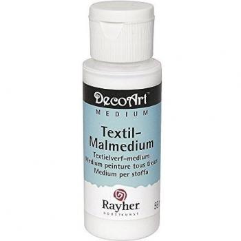 Rayher – tamaño Mediano para Dibujo Textil, Botella 59 ml, Color Blanco