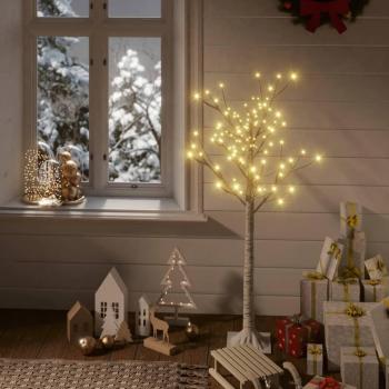 vidaXL Árbol de Navidad Sauce LED 1,2 m Interior Exterior Decoración Color Azul y Blanco Cálido
