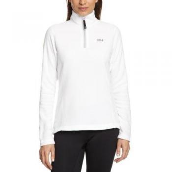 Helly Hansen Daybreaker 1/2 Zip Fleece - Forro polar para mujer, color blanco, talla L
