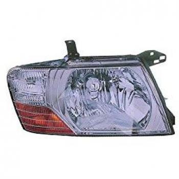 Faro Delantero Principal Van Wezel 3244962 para Mitsubishi MN117110, MN133752 con luz amarilla H4 P43t