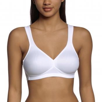 Sujeta Todo Rosa Faia BH Twin Soft sin Aros, Talla 95E, Color Blanco, Microfibra Suave y Transpirable