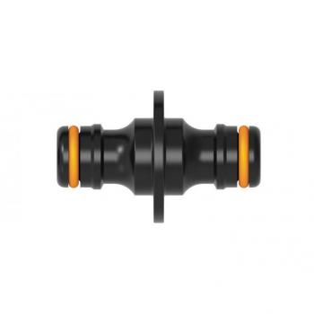 Conector Extensor de Mangueras Comfort, Universal para Diferentes Diámetros, Negro/Naranja, 16 g