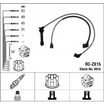 Juego de Cables de Encendido NGK 9916 para Mazda 626 III Coupe y Berline