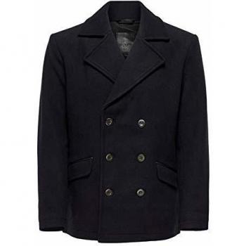 Only & Sons Allan - Abrigo de pea Azul Azul Marino Oscuro XXL