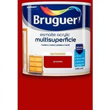 Bruguer Acrylic Multisuperficie Esmalte al agua Satinado Granada 250 ml