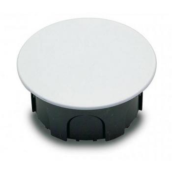 Caja de Empalme Redonda con Tapa y Garra Metálica 80x40mm Pack de 6