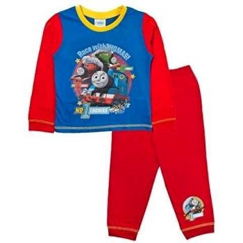 Kid niños oficial Thomas The Tank Engine tren largo pijama PJ Conjunto de 2 piezas Tamaño de manga larga para pantalones largos 1 - 4 años azul Thomas - Race With Thomas 2-3 Años