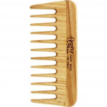 Peine de Dientes Anchos Tek de Madera Natural