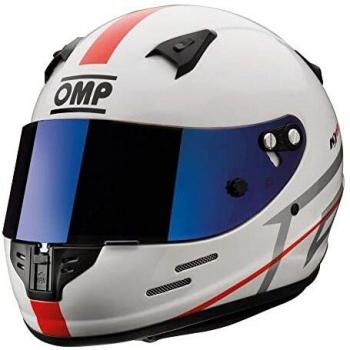Casco OMP KJ8 EVO CMR Blanco - Protección Avanzada - Talla X-Small (52-53cm)