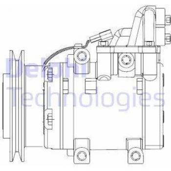 Compresor de aire acondicionado DELPHI CS20524