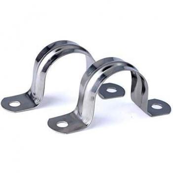 60MM Abrazadera de Tubo Abrazadera de Fijación de Tubo 304 Acero Inoxidable U-Tube Clamp 10 UNIDS Anillo de Conexión Manguera Clamp Tarjeta Montar Tarjeta Sillín Tarjeta Manguera Sujetador