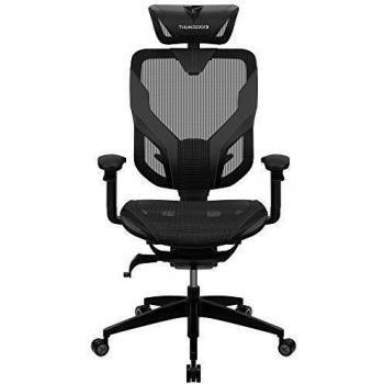 ThunderX3 YAMA7, Silla Gaming Ultraergonómica Negra, Acolchado Armor, Reclinable