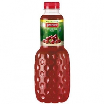 Granini - Zumo de Frutas Sabor Arándano Rojo y Uva - 1000 ml - Lote de 6 Unidades