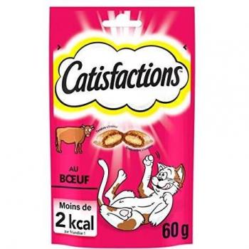 Catisfactions Premios para Gatos Sabor Buey (6 x 60g)