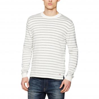 JACK & JONES Jorleo Knit Crew Neck, Suéter para Hombre, Blanco