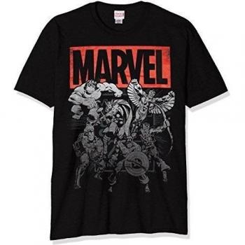 Marvel Collective Camiseta, Negro, S para Hombre