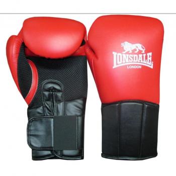 Lonsdale Performer Guantes de Boxeo, Todo el año, Unisex, Color Rot/Schwarz, tamaño 355 ml