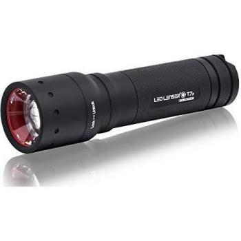 Ledlenser Linterna de bolsillo táctica LED T7.2, 320 lúmenes, haz de luz de 260m, carcasa metálica robusta, enfocable, funcionamiento con 4 pilas AAA, incl. pilas, cazar, pescar, exteriores