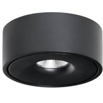 Lámpara de Techo LED Dimmer 'Rotari' en Aluminio Negro para Salón y Comedor