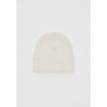 Ecru Double Turn Over Beanie OS