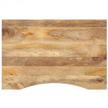 vidaXL Desk Top with Curve 90x60x2.5 cm Solid Wood Rough Mango