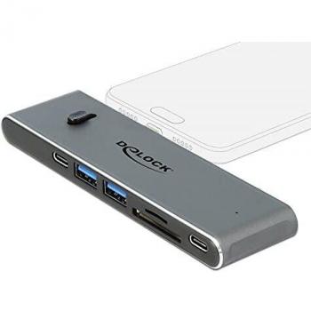 Estación de Acoplamiento Doble USB Tipo C con HDMI / USB 3.2 / SD / PD 3.0