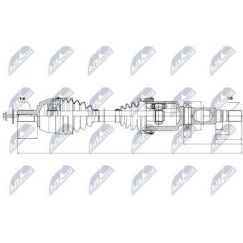 Árbol de transmisión NTY NPW-VV-024 con características de alta resistencia y durabilidad