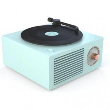 Mini Reproductor Retro de Grabación Atómica con Conexión Bluetooth y Altavoz Inalámbrico de Gran Diámetro