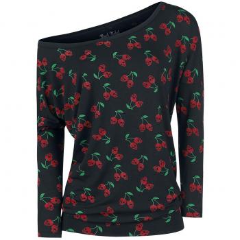 Rock Rebel by EMP Fast and Loose Mujer Camiseta Manga Larga Negro 3XL 95% Viscosa, 5% elastán Ancho