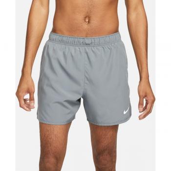 Nike Short de hombre Dri-Fit Challenger con malla interior, 13 cm de largo, color gris, talla L