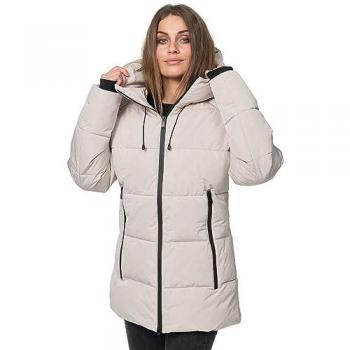 Lonsdale Sally Chaqueta Beige Parka para Mujer con características de diseño moderno, material resistente al agua, forro interior suave, cierre frontal con cremallera y múltiples bolsillos