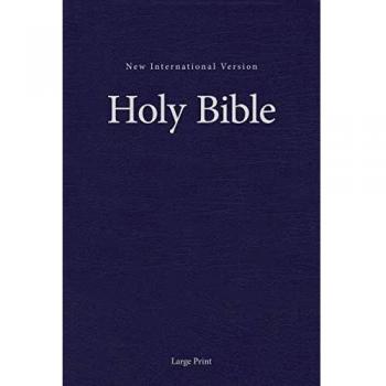 NIV, Pew and Worship Bible, Large Print, Hardcover, Blue