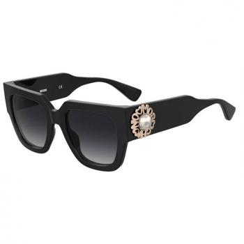 Moschino Black/Dark Grey Shaded Sunglasses for Women, Size: 52 MM