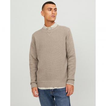 Jack & Jones Jersey de punto cuello redondo para hombre con diseño clásico, tejido suave y cómodo, ideal para uso diario