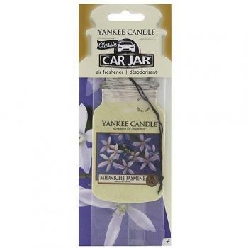 Yankee Candle Midnight Jasmine Single Jar Shaped Car Air Freshener, White, 7.8x19.7x1 cm