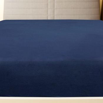 Sábanas ajustables de jersey Day and Night, 2 unidades, color azul marino, algodón, tamaño 180x200 cm